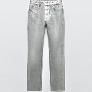 Zara metallic jeans/ new size:6